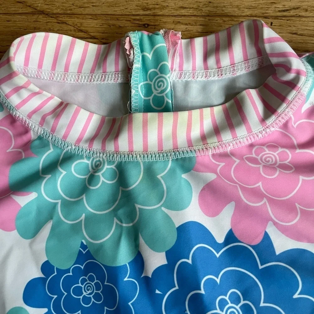 Ruffle butts rashguard family matching swim suit